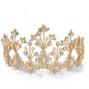 Pnina Tornai Gold Floral Crown